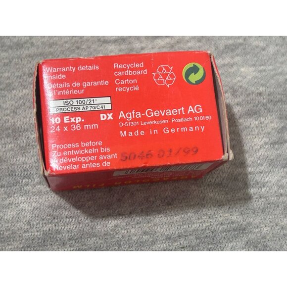 Agfa AGFACOLOR HDC 100 Film For Color Images 135-36 Expired September 1998 - Picture 4 of 5